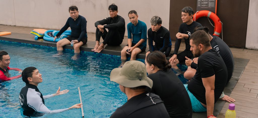 swim instructor assessment candidate