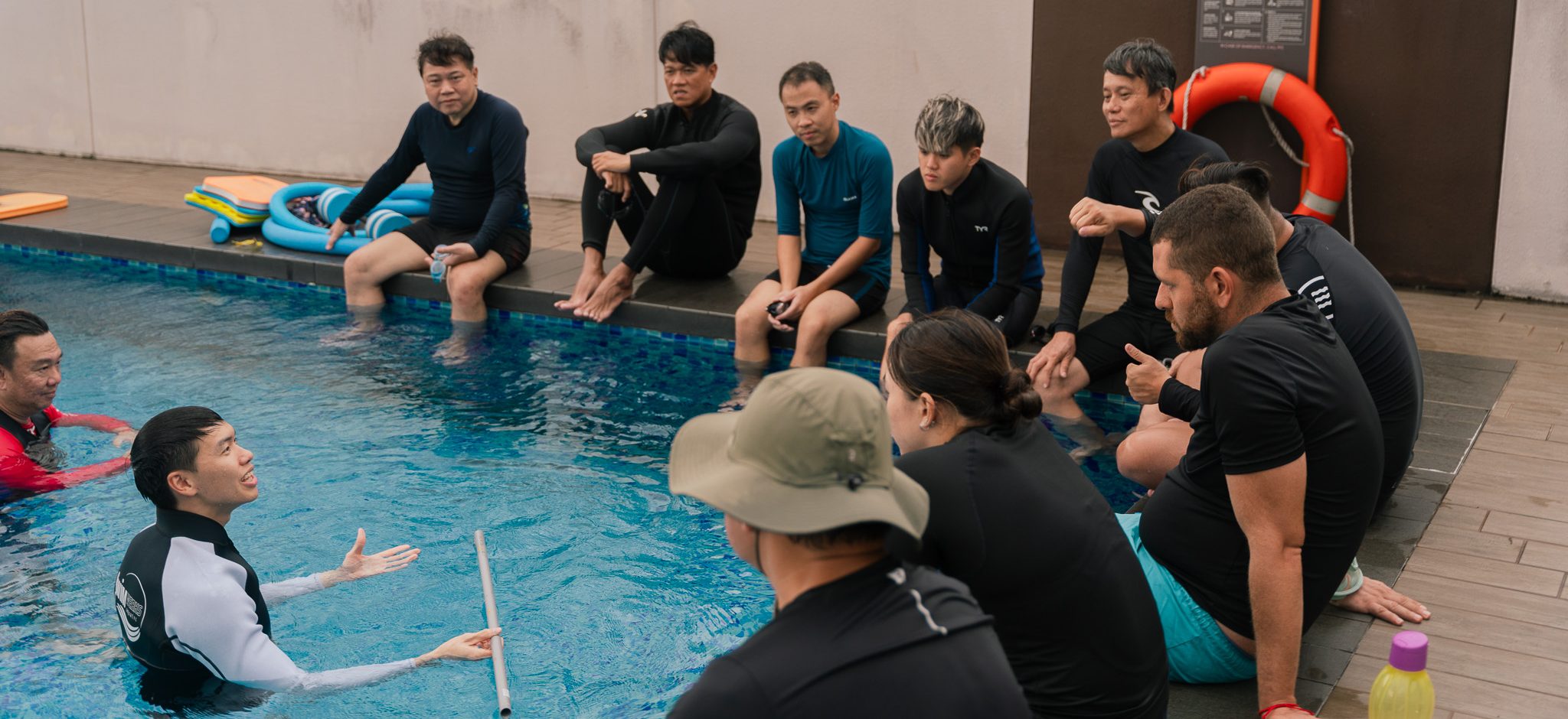 swim instructor assessment candidate