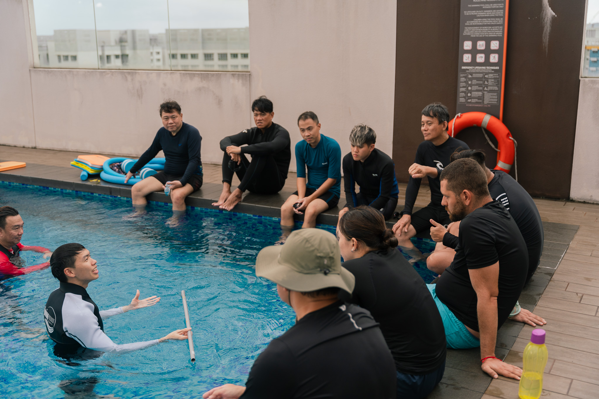 swim instructor assessment candidate